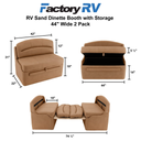 RV 44" Sand Dinette Booth with Table