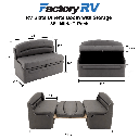 RV 38" Slate Dinette Booth with Table