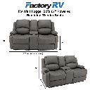 RV Wall Hugger Sofa 67" Powered Reclining Theater Seats