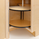 RV Lazy Susan Base Cabinet | Unfinished Maple