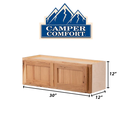 RV Microwave Wall Cabinet | Rustic Hickory