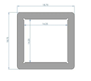 14″ X 14″ Ceiling shim - Air Conditioning installation and Fan installation