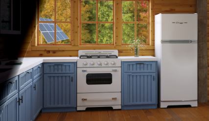 Unique Retro propane refrigerator UGP-14CR CM W 14 picu