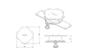 ROTO ROTATING TABLE LEG SUPPORT - LIPPERT 