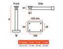 STAR TABLE LEG – VERSION 8 - LIPPERT 