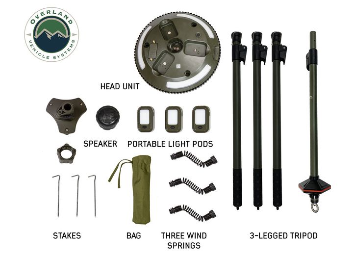 SOLAR LAMP & SPEAKER - WILD LAND CAMPING GEAR