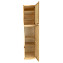 RV Pantry Cabinet Rustic Hickory