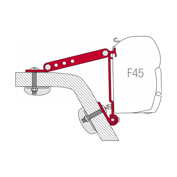 Fiamma F45S Awning - Wall Mount or Rack Mount - Royal Grey