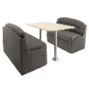 RV Dinette Booth with Table | 44" Slate