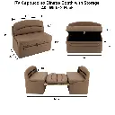 RV Dinette Booth with Table | 40" Cappuccino
