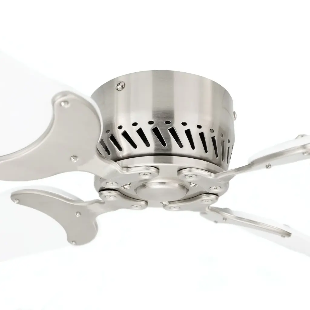 RV Ceiling Fan | 42" White Brush Nickle | 12 Volt
