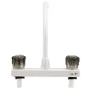 RV Kitchen High Rise Faucet | Smoked Acrylic Knobs