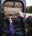 Rear Door Insulated Window Covers – Ford Transit 2015+ (Medium/High Roof)