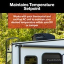 Furrion Chill® HE Single-Zone RV Air Conditioner Controller - 2-Speed, Black