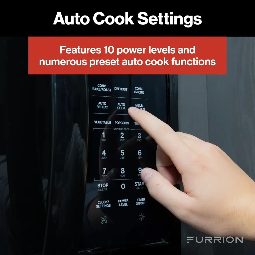 Furrion Over-The-Range Convection RV Microwave Oven - 1.5 cu. ft., Black