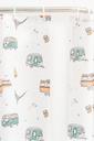 Water-Resistant Polyester Shower Curtain 