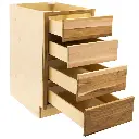 RV 4 Drawer Base Cabinet Rustic Hickory HCC4DR 003.webp