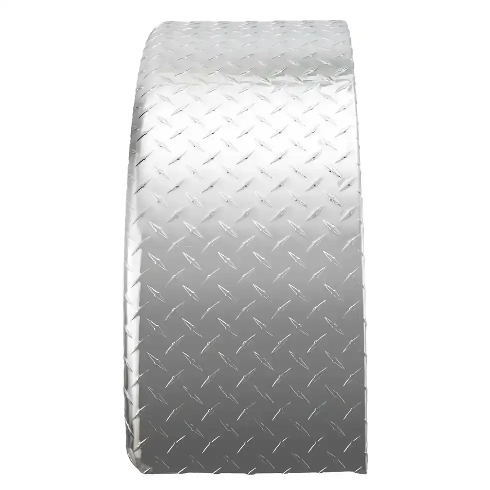 Trailer Fender 10x36x18 Aluminum Diamond Round Top 003.webp