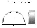 Trailer Fender 10x36x18 Aluminum Diamond Round Top 005.webp