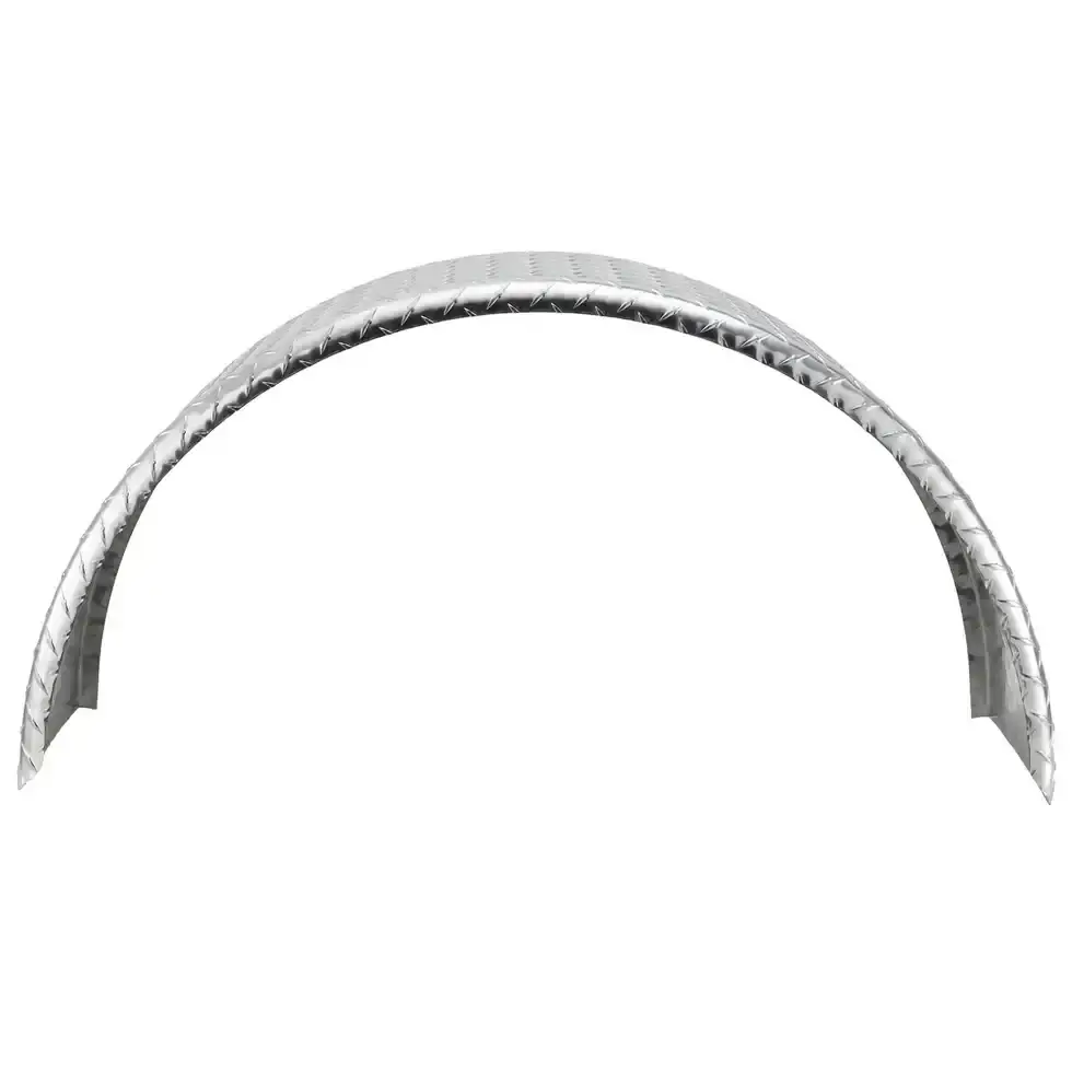 Trailer Fender 10x36x18 Aluminum Diamond Round Top 002.webp