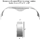 Tandem Trailer Fender 9x72x20 Aluminum Diamond Plate Teardrop 005.webp