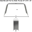 Trailer Fender 10x36x18 Steel Smooth Flat Top 004.webp