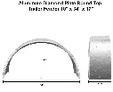 Trailer Fender 10x34x17 Aluminum Diamond Round Top 04.webp