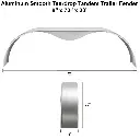 Tandem Trailer Fender 9x72x20 Aluminum Smooth Teardrop 003.webp