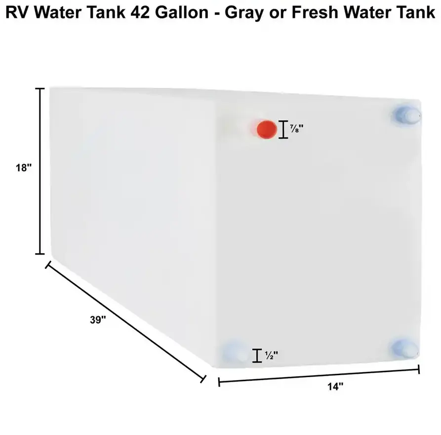 RV 42 Gallon Water Tank Gray or Fresh Water Tank SKU T169 003.webp