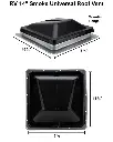 Heng's RV Roof Vent 14 Manual Crank Smoke Lid SKU 80447494 010.webp