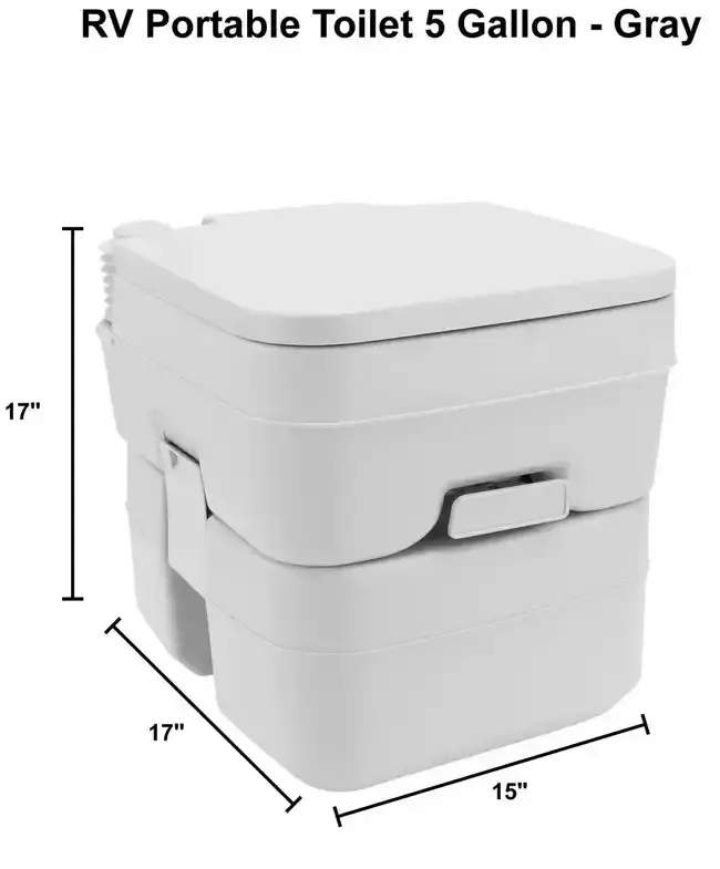 Heng's Camping Portable Toilet 5 Gallon Gray SKU 118994722 009.webp