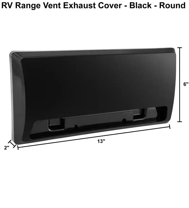 Heng's RV Range Exhaust Cover - Black