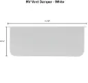 Heng's White Vent Damper (JRP2120B)
