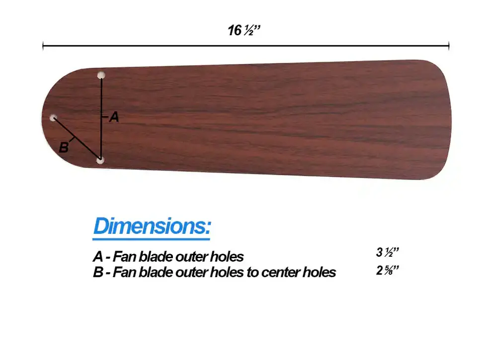 Replacement Fan Blades 16 ½ Oak Walnut Four Pack SKU 149898969 007.webp