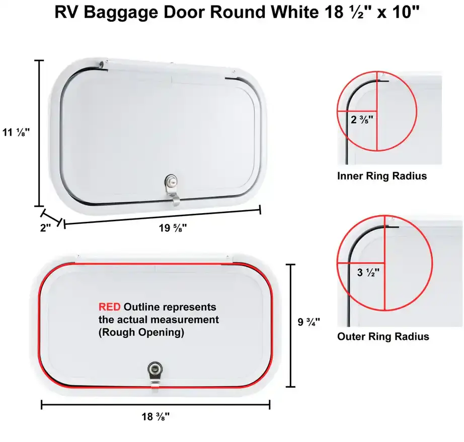 RV Compartment Door Round White 18 ½ X 10 SKU 124266100 011.webp