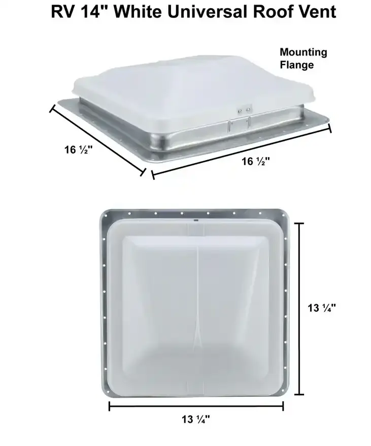RV Roof Vent 14 Heng’s White Cargo Fits Elixir & Ventline SKU kit_2220219323 001.webp