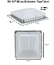 RV Roof Vent 14 Heng’s White Cargo Fits Elixir & Ventline SKU kit_2220219323 001.webp