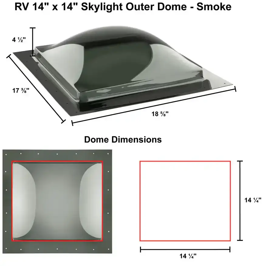 RV 14 x 14 Skylight Outer Dome Smoke SKU 165404632 005.webp