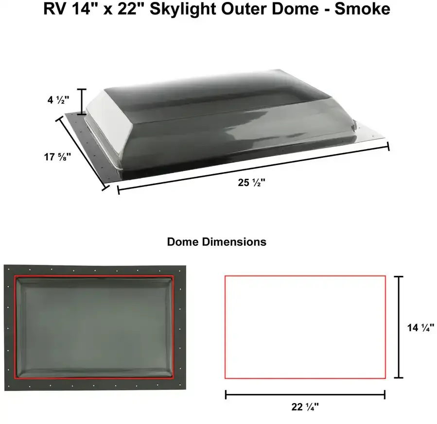 RV 14 x 22 Skylight Outer Dome Smoke SKU 165404621 005.webp
