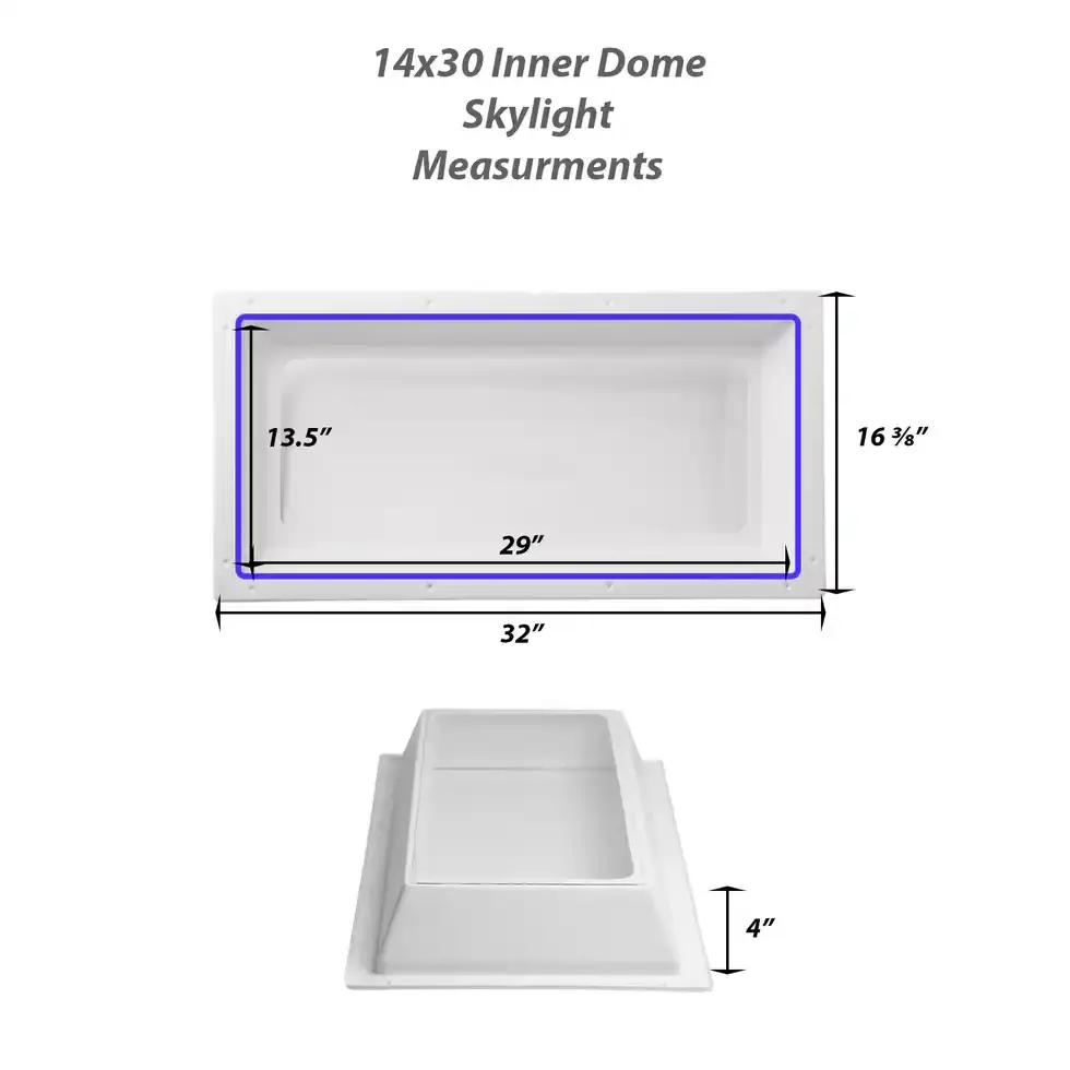 RV 14 x 30 Skylight Inner Dome Flat Arch SKU 165404759 002.webp