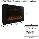 RV 30 Electric Fireplace with Wood Log Insert SKU LFP-30-L 009.webp