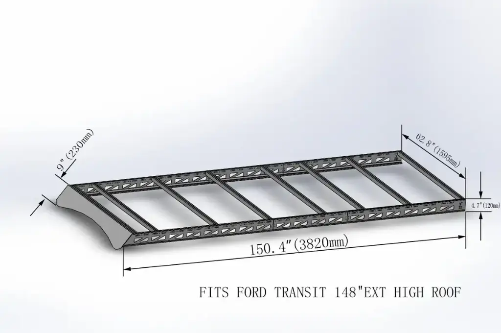 Modular Roof Rack For Ford Transit 002.webp