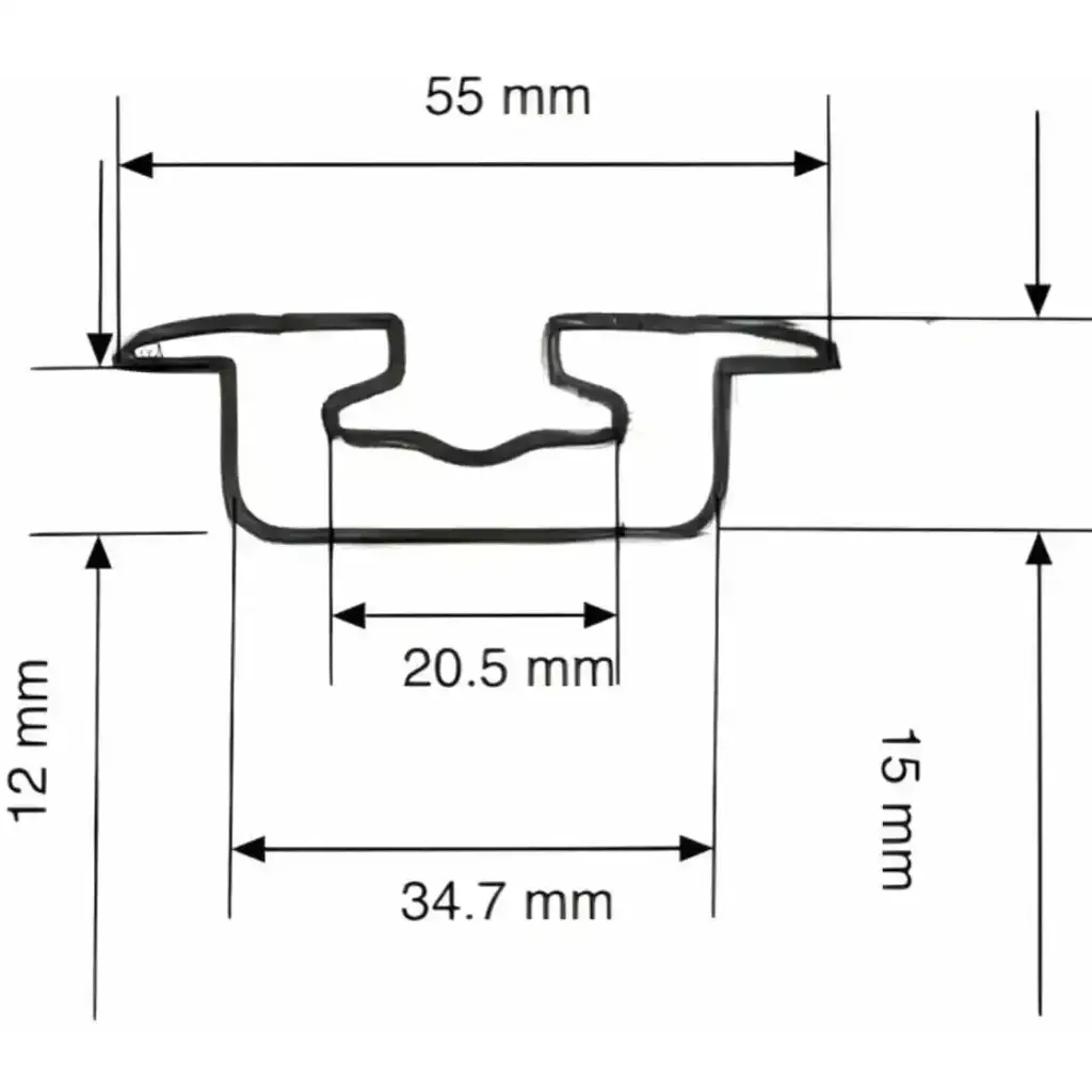 Flanged / Recessed "BEEFY" L Track | Tec Vanlife | 2-PAck