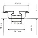 Flanged / Recessed "BEEFY" L Track | Tec Vanlife | 2-PAck
