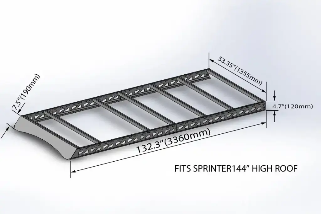 Mercedes Sprinter 144" High Roof - Sprinter Roof Rack
