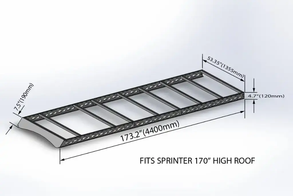 Mercedes Sprinter 144" High Roof - Sprinter Roof Rack