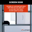 Right Hinge RV Radius Entry Door with Screen Door - Polar White 