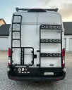 Spare tire holder with ladder - Left door - FORD TRANSIT - PHLÖ SYSTEM