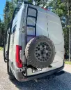 Spare Tire Holder with Integrated Ladder – Left Door – Ford Transit