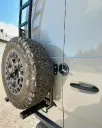 Spare Tire Holder with Integrated Ladder – Left Door – Ford Transit